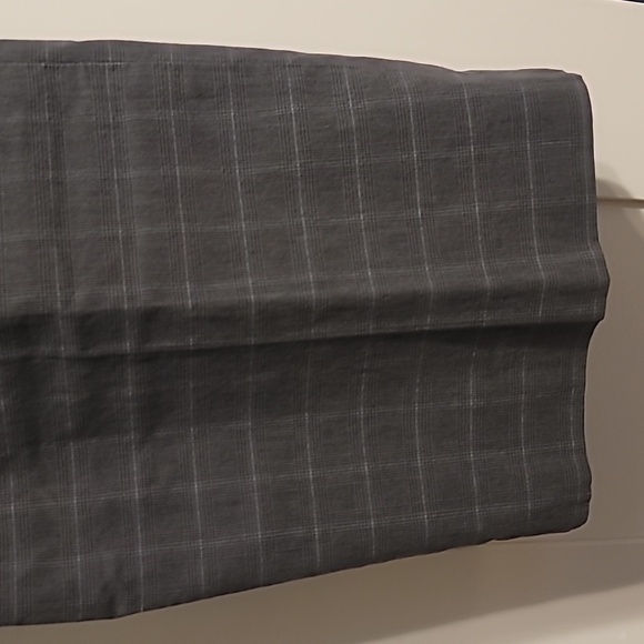 Banana Republic Dress Chino Pants Men's 36x30 Gray Plaid Straight-Leg Preppy - Picture 4 of 8